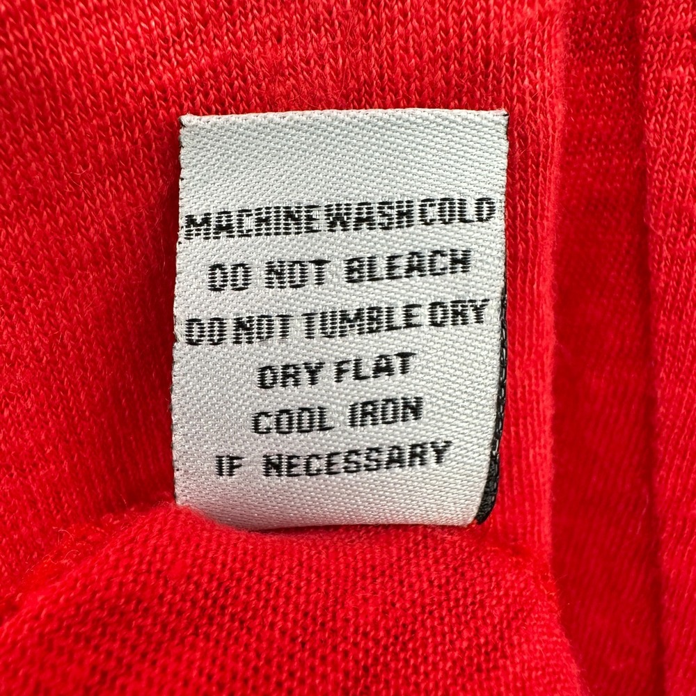 Habitat Top Shirt Blouse Size XL Red 100% Linen Stretch Pockets 3/4 Sleeves Boho - Picture 10 of 12